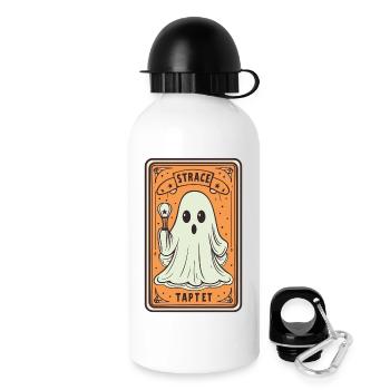 Tarot Karte Geist mit Stock - Trinkflasche mit Deckel 500 ml - Weiß - Rechts