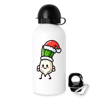 Nikolauch Oignon de printemps - Gourde avec bouchon 500 ml - blanc - Droite