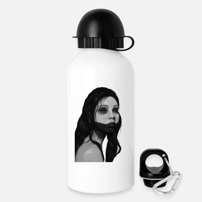 Demon inside - Trinkflasche mit Deckel 500 ml - Weiß