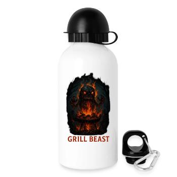 Grill Beast - Trinkflasche mit Deckel 500 ml - Weiß - Rechts