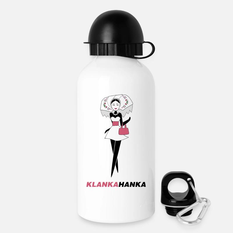 KLANK A HANKA - Trinkflasche mit Deckel 500 ml - Weiß