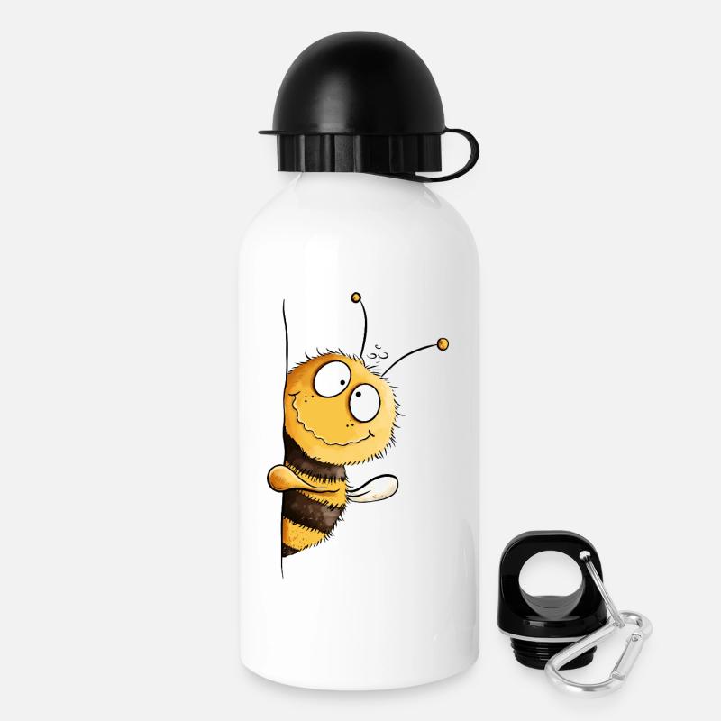 Abeille Espiègle Coucou - Gourde avec bouchon 500 ml - blanc