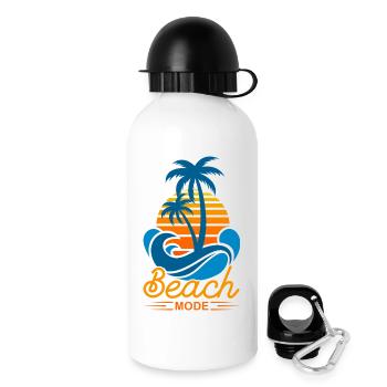 Beach Mode On Summer Vacation Tropical Gift - Drinks Bottle with Lid 500 ml - white - Right