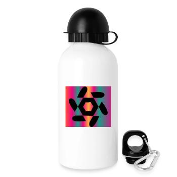 DESIGN. ART. GEEK. VINTAGE. GRAPHIQUE. MANGA. ASIE - Gourde avec bouchon 500 ml - blanc - Droite