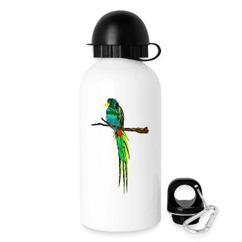 schöner tropenvogel, tiermotive frauen - Trinkflasche mit Deckel 500 ml - Weiß - Rechts
