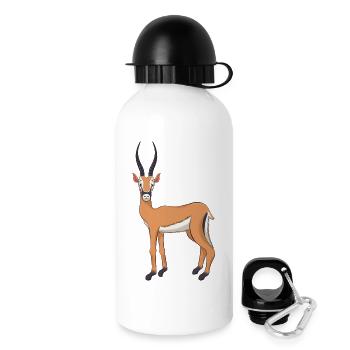 Antilope - Gourde avec bouchon 500 ml - blanc - Droite
