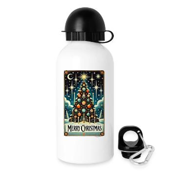 Starry Vintage Christmas Tree - Drinks Bottle with Lid 500 ml - white - Right