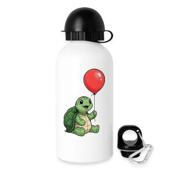 Turtle Kids T-shirt with Red Balloon - turtle - Drinks Bottle with Lid 500 ml - white - Right