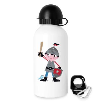 Kleiner Ritter Abenteuer - Trinkflasche mit Deckel 500 ml - Weiß - Rechts
