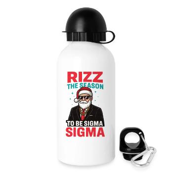 Rizz Christmas Sigma Santa Santa Claus Gen Z - Drinks Bottle with Lid 500 ml - white - Right