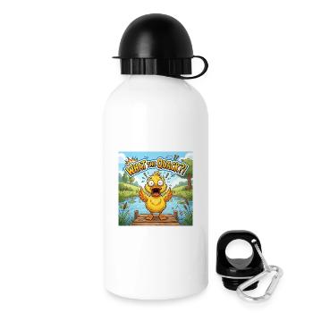 What the Quack!? - Trinkflasche mit Deckel 500 ml - Weiß - Rechts