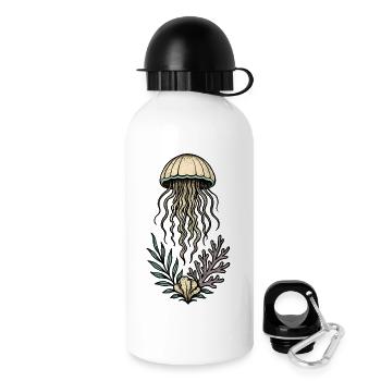 Deep Sea Jellyfish & Coral Art - Drinks Bottle with Lid 500 ml - white - Right