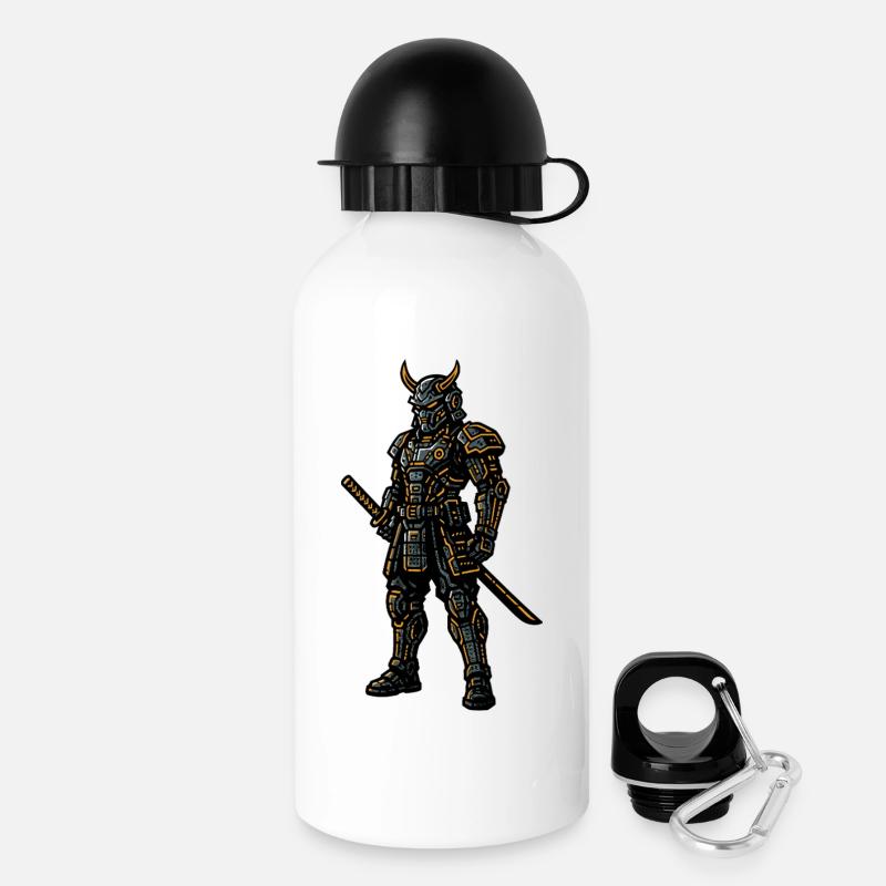 Cyberpunk Samurai - Gourde avec bouchon 500 ml - blanc