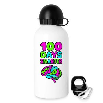 100 jours plus intelligents - Gourde avec bouchon 500 ml - blanc - Droite