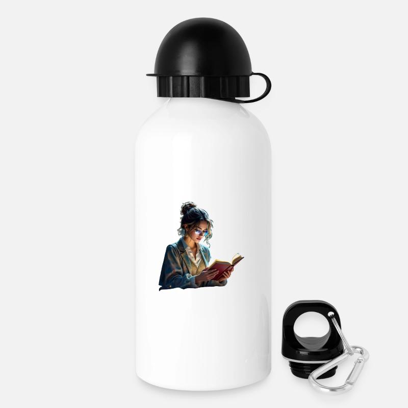 Esthétique du Blazer glamour littéraire - Gourde avec bouchon 500 ml - blanc