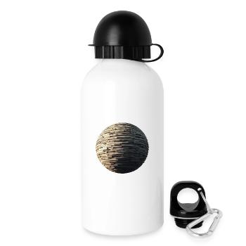 Stein Sphäre - Trinkflasche mit Deckel 500 ml - Weiß - Rechts