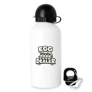 Egg Dealer - Chicken Keeper - Drinks Bottle with Lid 500 ml - white - Right
