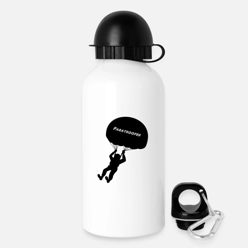 Paratrooper - Drinks Bottle with Lid 500 ml - white