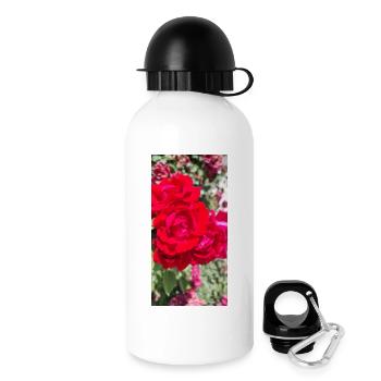 Red Rose - Trinkflasche mit Deckel 500 ml - Weiß - Rechts