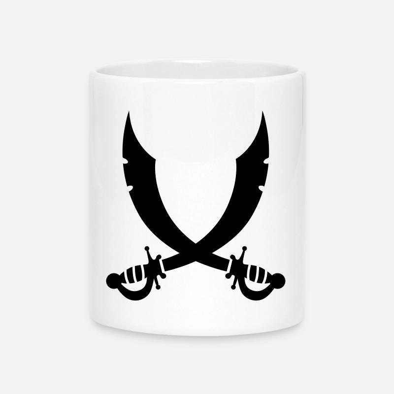 Schwerter - Tasse mit Herzhenkel - Weiß
