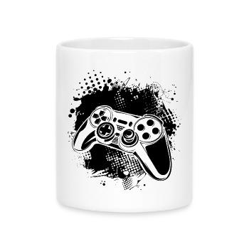 Manettes de jeu - Mug avec anse en forme de cœur - blanc - Devant