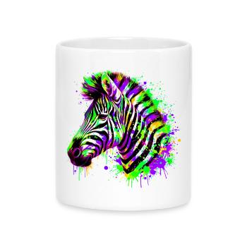 Zebra - Mug with Heart-Shaped Handle - white - Front