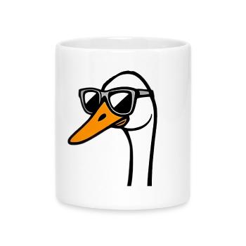 Gans - Tasse mit Herzhenkel - Weiß - Vorne