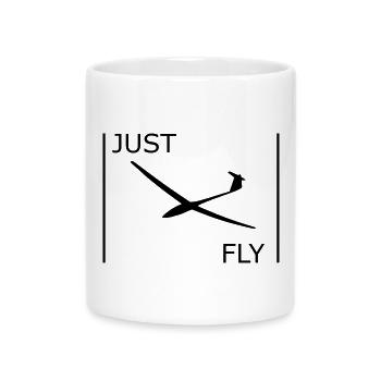 Segelflugzeug - Tasse mit Herzhenkel - Weiß - Vorne