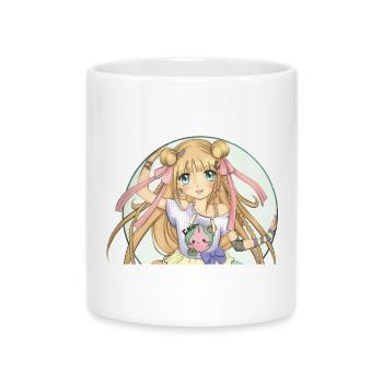 Manga - Mug with Heart-Shaped Handle - white - Front