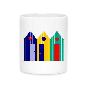 anniversary. Anniversary Decade. humor. funny - Mug with Heart-Shaped Handle - white - Front