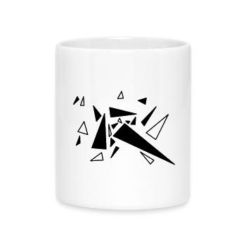 triangle - Mug with Heart-Shaped Handle - white - Front