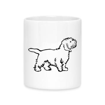 Petit Basset Griffon Vendéen - Mug avec anse en forme de cœur - blanc - Devant