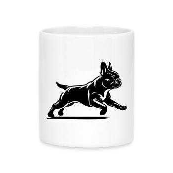 Bouledogue Français - Mug avec anse en forme de cœur - blanc - Devant