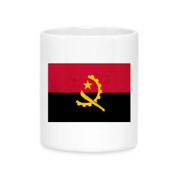 The flag of Angola – a symbol of national pride - Mug with Heart-Shaped Handle - white - Front