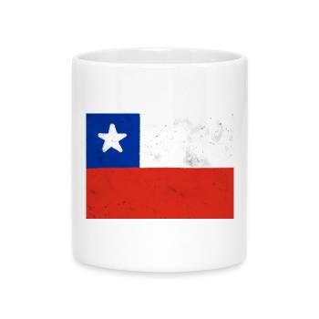 Flagge von Chile - Tasse mit Herzhenkel - Weiß - Vorne