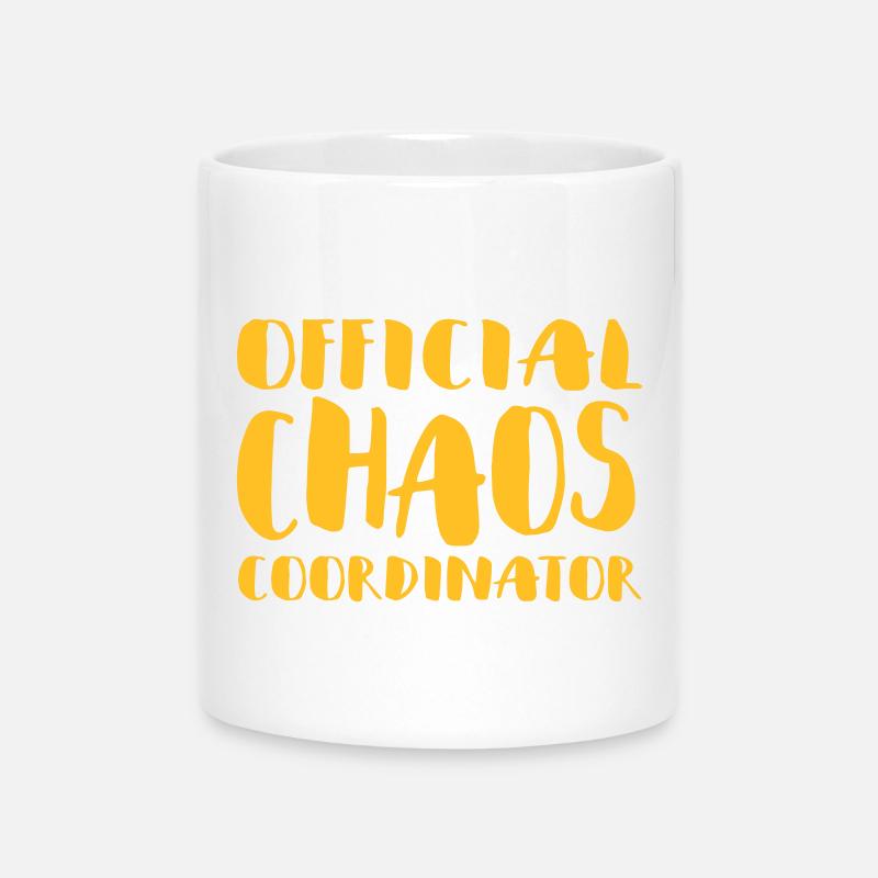 Official Chaos Coordinator / coordinator - Mug with Heart-Shaped Handle - white