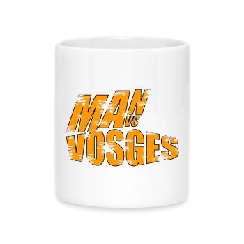 Mann vs Wilde Vogesen - Tasse mit Herzhenkel - Weiß - Vorne