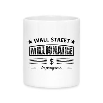 Wall Street Millionär - Tasse mit Herzhenkel - Weiß - Vorne