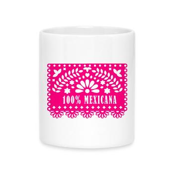 100 MEXICAINS - Mug avec anse en forme de cœur - blanc - Devant