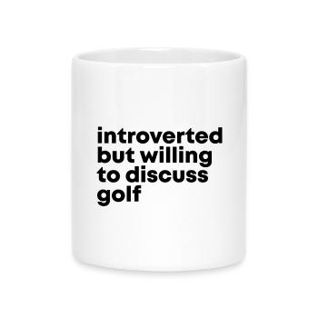 Golf - Tasse mit Herzhenkel - Weiß - Vorne