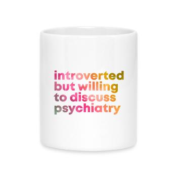 psychiatre - Mug avec anse en forme de cœur - blanc - Devant