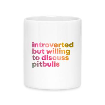 Pitbull - Mug avec anse en forme de cœur - blanc - Devant