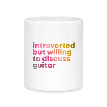 Gitarrist - Tasse mit Herzhenkel - Weiß - Vorne