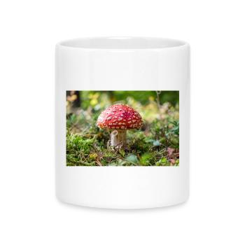 Toadstool - Mug with Heart-Shaped Handle - white - Front
