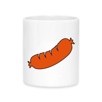 sausage - Mug with Heart-Shaped Handle - white - Front