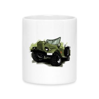 GAZ 69 - Mug with Heart-Shaped Handle - white - Front