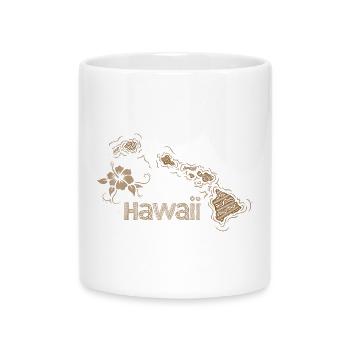 Hawaii - Mug with Heart-Shaped Handle - white - Front