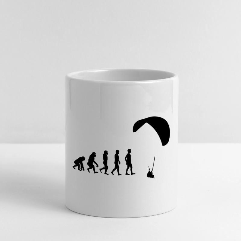 Planeur de l’évolution Mug avec anse en forme de cœur