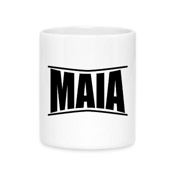 Name T-Shirt Maia T-Shirt Geschenkidee - Tasse mit Herzhenkel - Weiß - Vorne