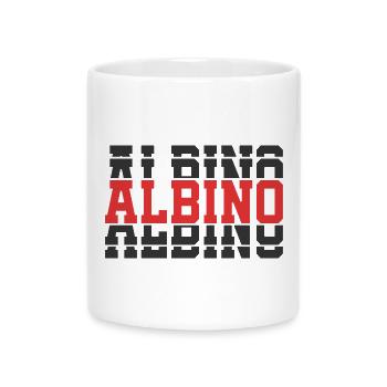 t-shirt albinos t-shirt idée cadeau texte empilé - Mug avec anse en forme de cœur - blanc - Devant